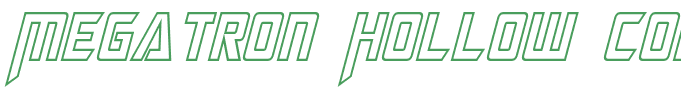 Megatron Hollow Condensed Italic